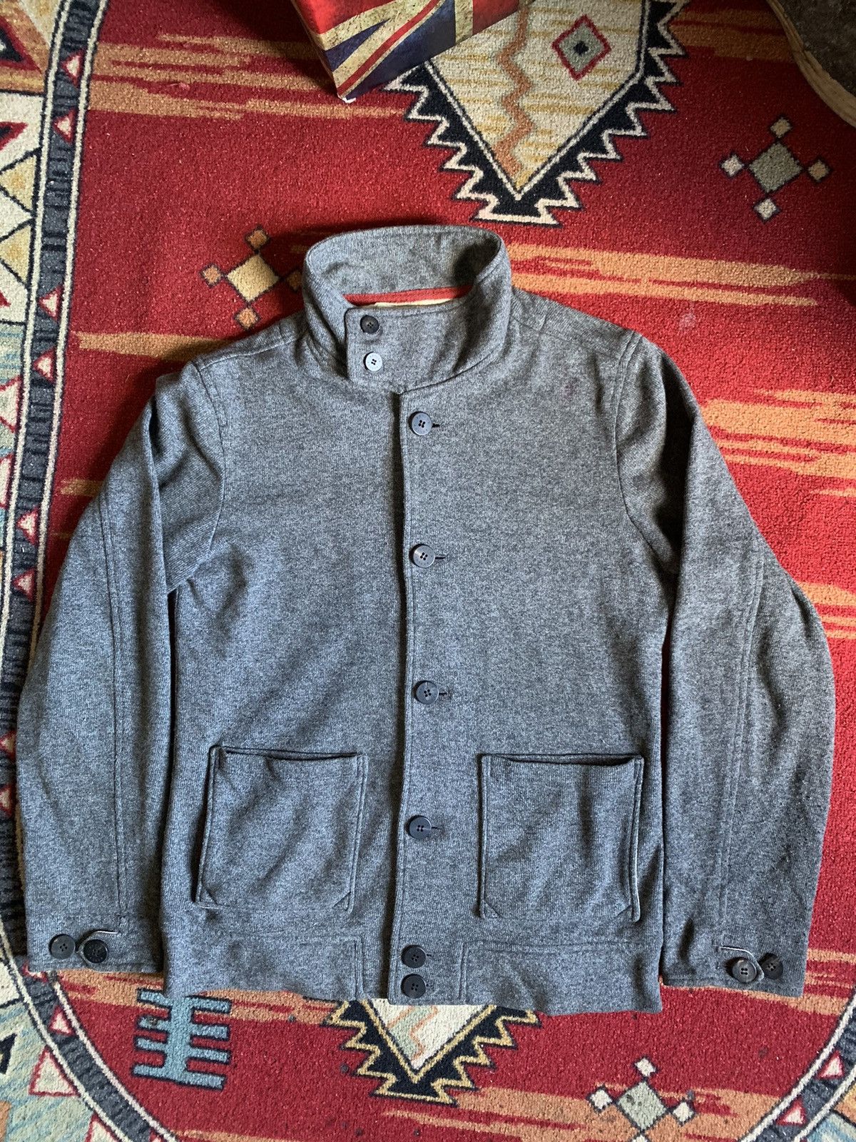 image of Beslow Loose Fit Drizller Jacket Melange in Grey, Men's (Size Medium)
