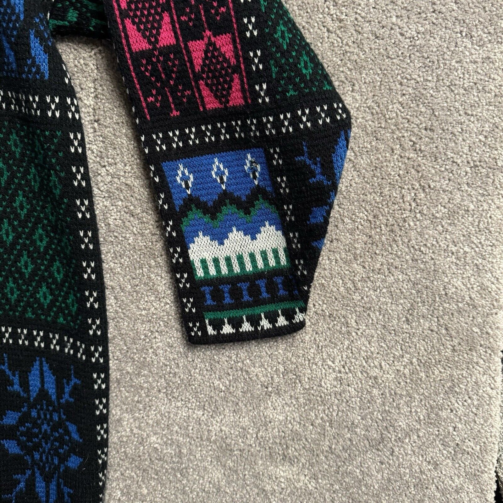 Other Vintage 80s Sweater Womens S Bright Winter Holiday Oversized Size S / US 4 / IT 40 - 3 Thumbnail