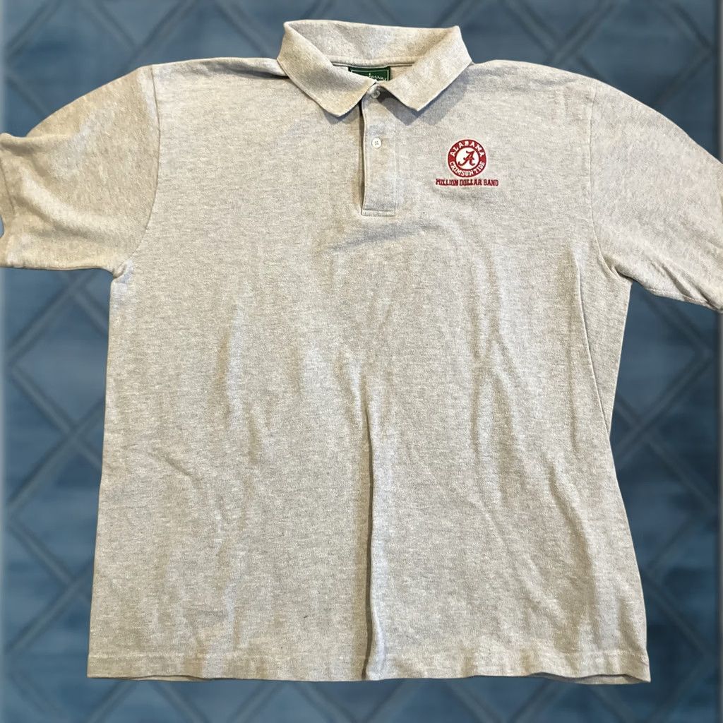 Vintage Outer Banks Polo Shirt XL Gray University Adult Men Short Sleeve Collared Button Golf Lightweight Modern Band Theme Size US XL / EU 56 / 4 - 1 Thumbnail