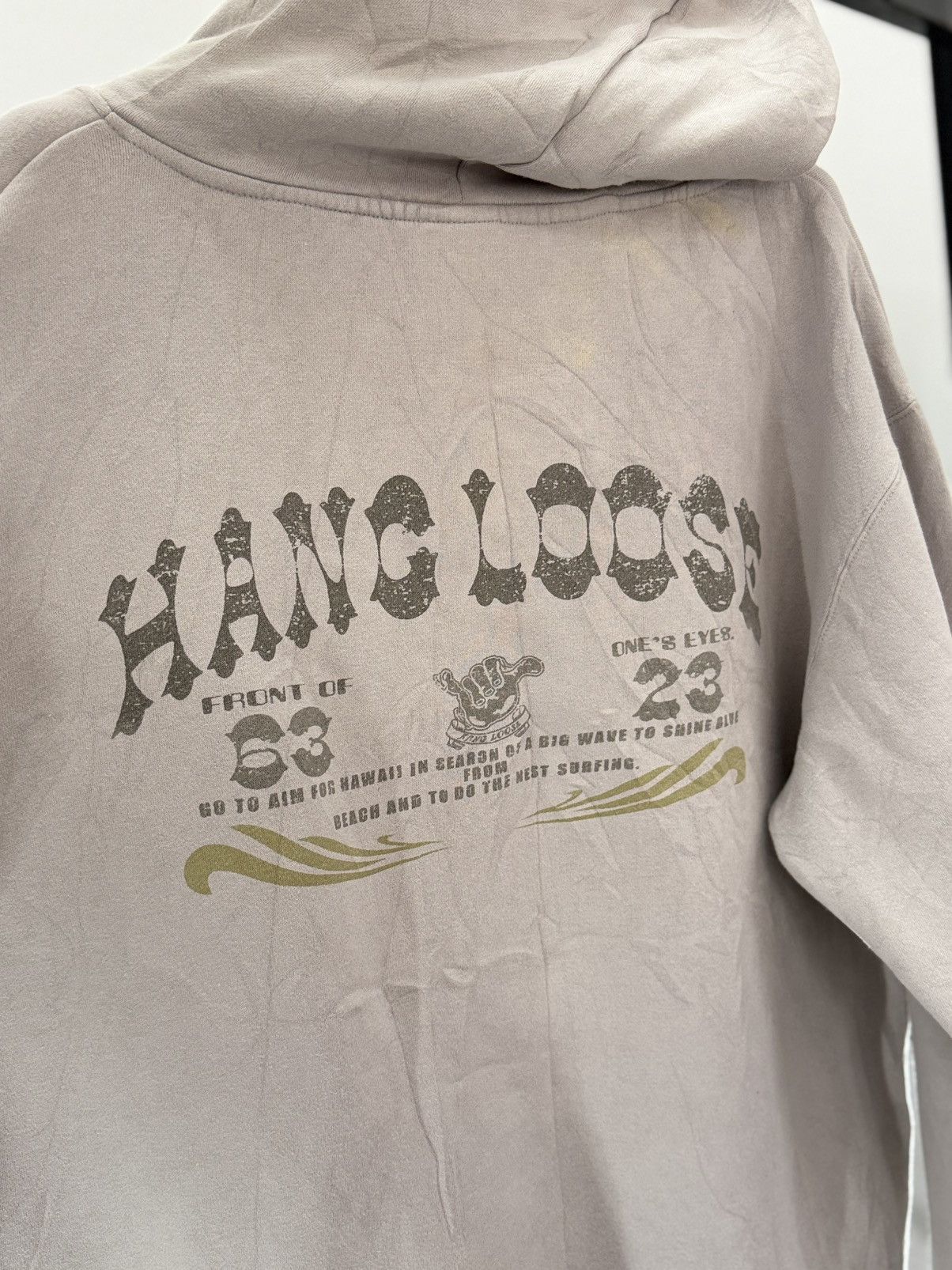 Sun Surf 🔥 Hang Loose Y2K Brazilian Surf Neck Lace-Up Hoodie - LL Size US L / EU 52-54 / 3 - 12 Thumbnail