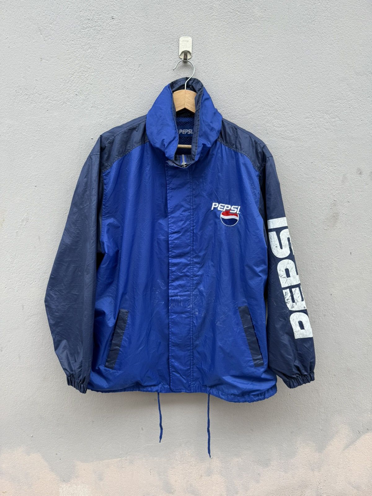 Pepsi Vintage Distress PEPSI Embroidery & Biglogo Light Jacket Size US L / EU 52-54 / 3 - 1 Thumbnail