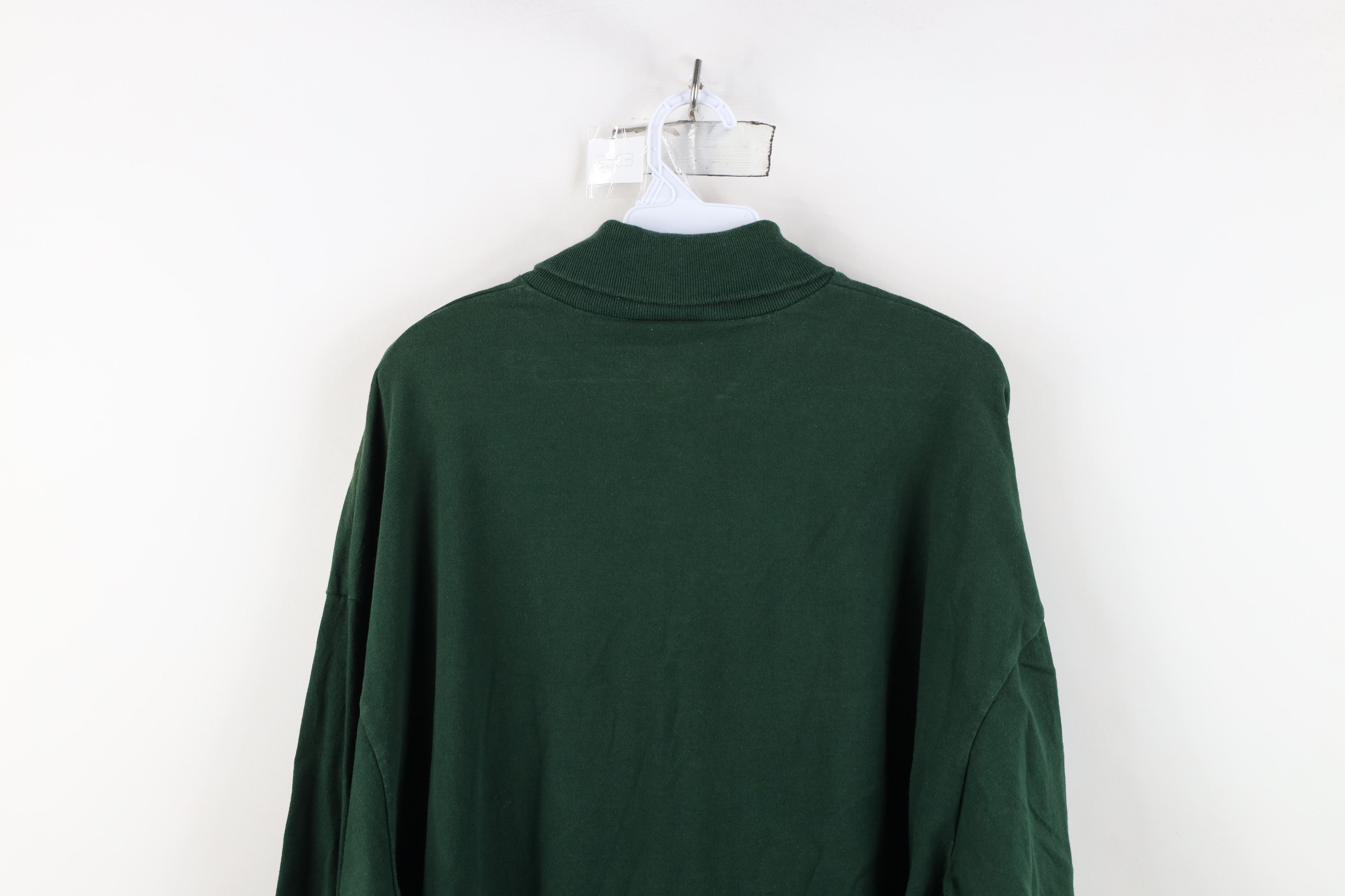 Vintage Vintage 90s Streetwear Heavyweight Turtleneck T-Shirt Green Size US XXL / EU 58 / 5 - 13 Thumbnail