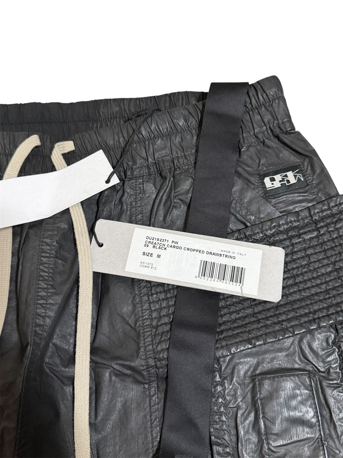 Rick Owens Drkshdw 🔥Rick Owens DRKSHDW Poplin Creatch Wax Cargo Cropped Pants Size US 32 / EU 48 - 7 Thumbnail