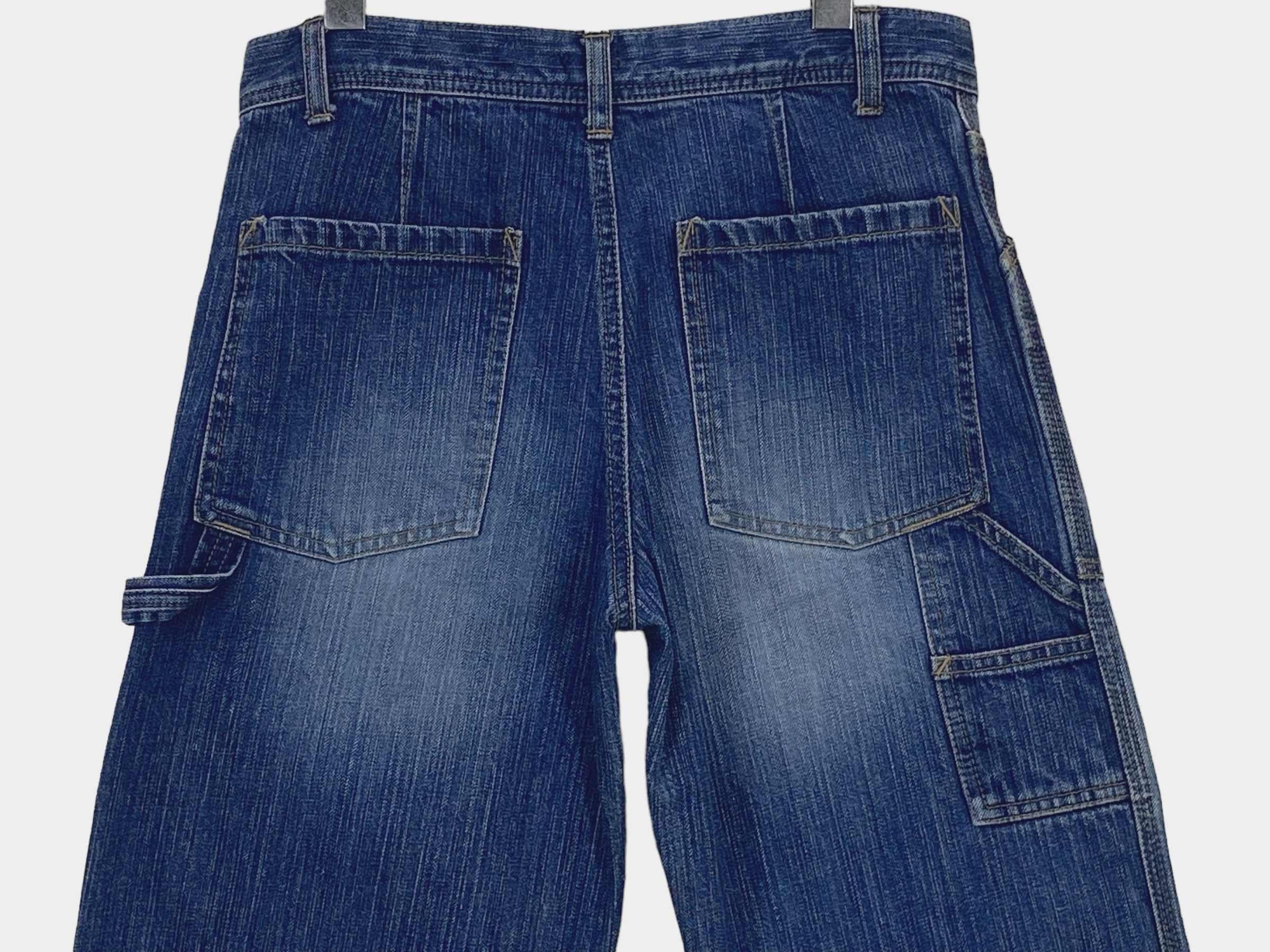 Japanese Brand Flare Jeans Carpenter Bootcut Jeans Baker Pocket Pants Size US 29 - 5 Thumbnail