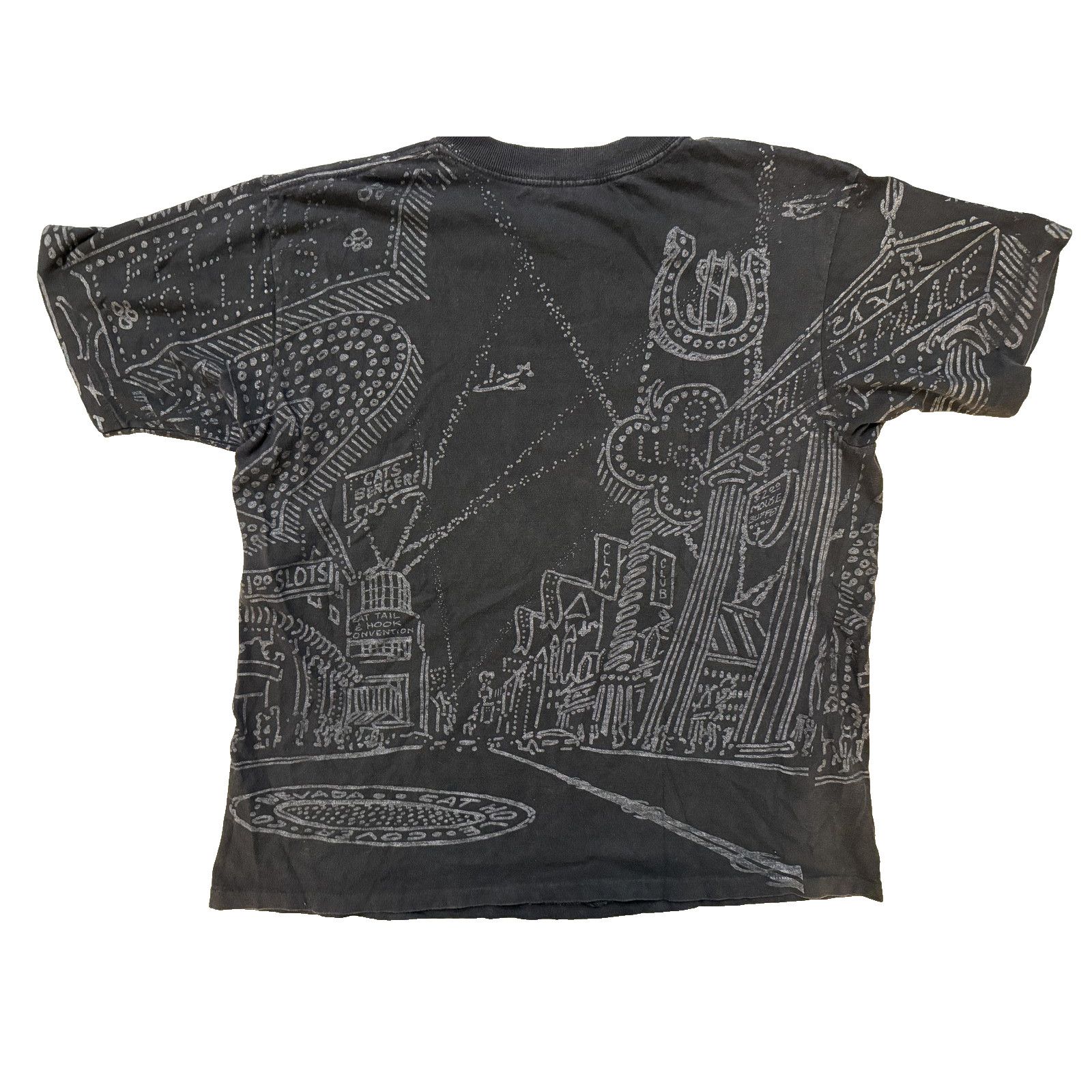 & Other Stories Vintage 90s Kool Kats Shirt Men MED Biker Casino AOP Size US M / EU 48-50 / 2 - 7 Thumbnail