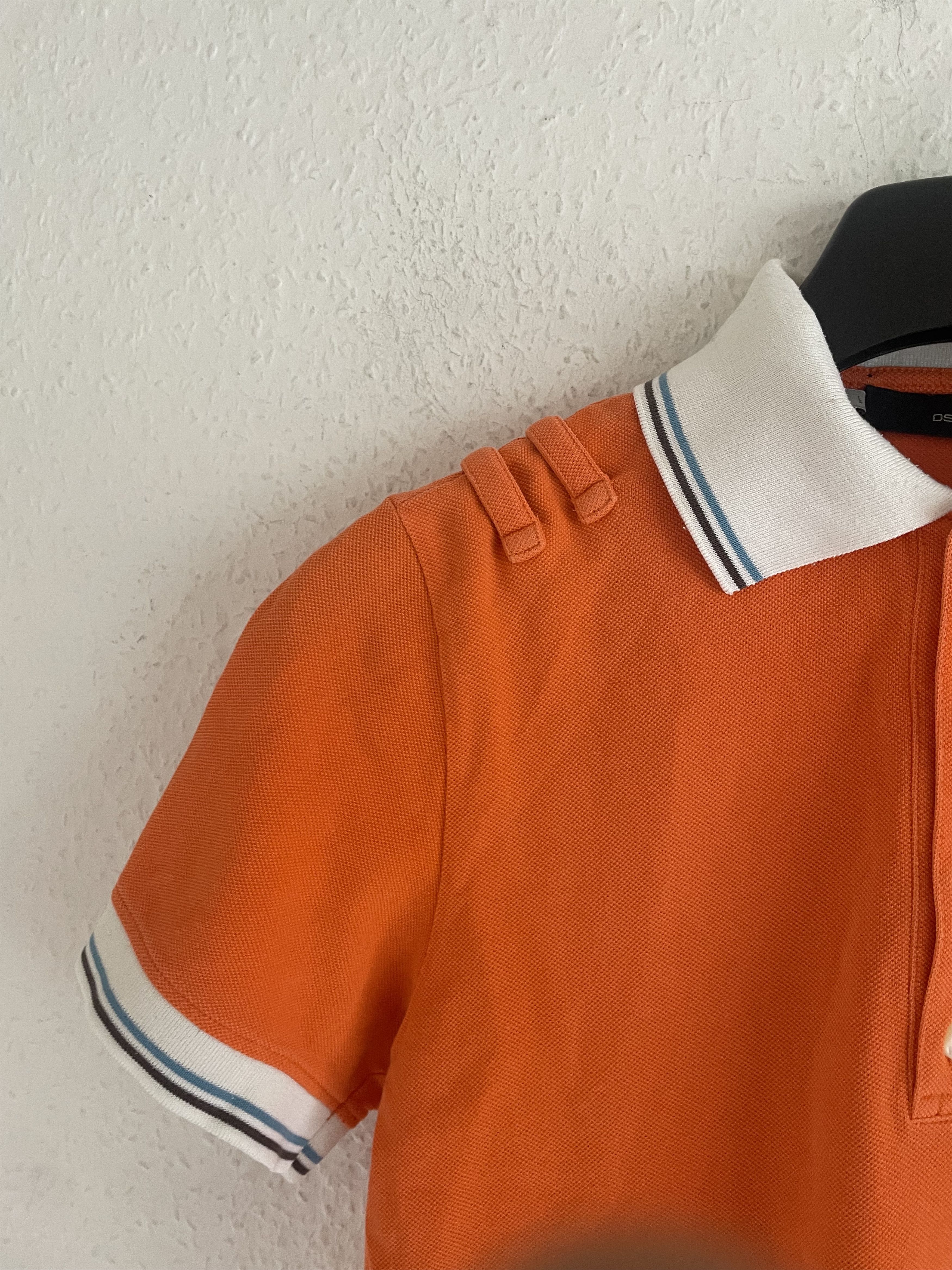 Dsquared2 SS05 Graffiti Logo Polo Orange Size US L / EU 52-54 / 3 - 6 Thumbnail
