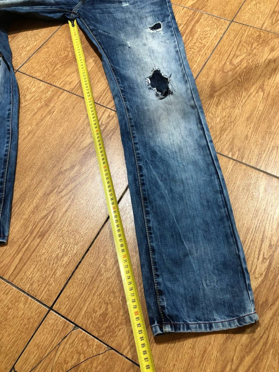 Dsquared2 Dsquared2 Blue Distressed Ripped vintage denim Jeans Size US 28 / EU 44 - 10 Thumbnail