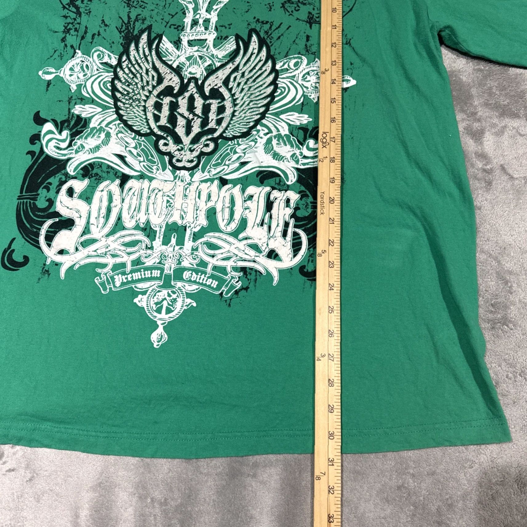 Southpole VINTAGE SOUTHPOLE Premium Edition Men’s Green Tee Shirt XL Size US XL / EU 56 / 4 - 4 Thumbnail