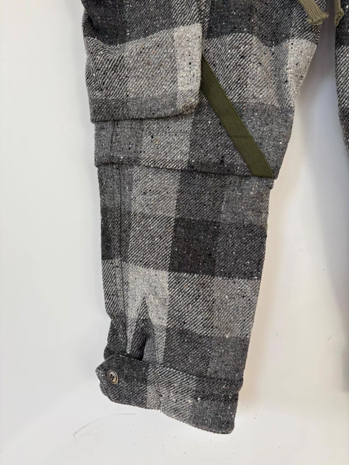 Greg Lauren Greg Lauren Men's Wool-blend Plaid Cargo Pants Ｑ21 Size US 32 / EU 48 - 4 Thumbnail