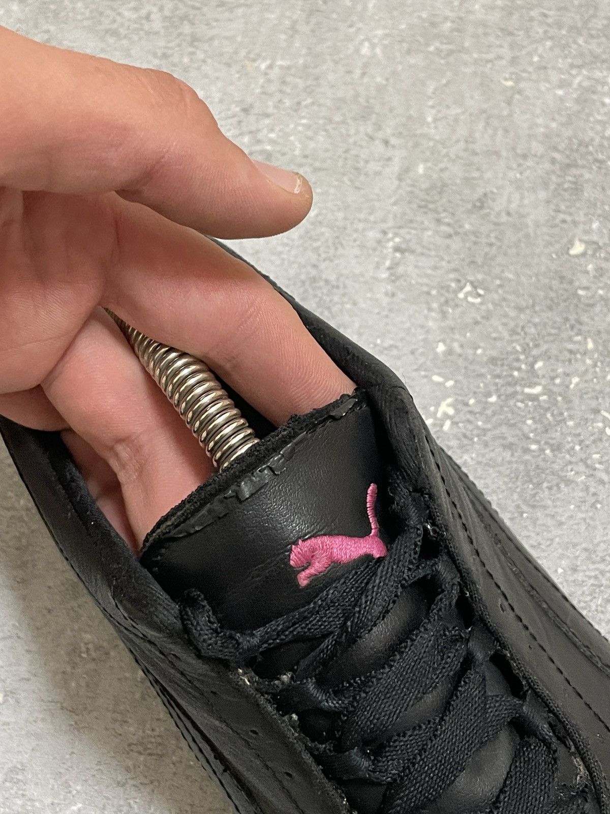 Puma Puma Y2K Big Cat Black-Pink Racing Flat Trainers Shoes Size US 7.5 / IT 37.5 - 11 Thumbnail