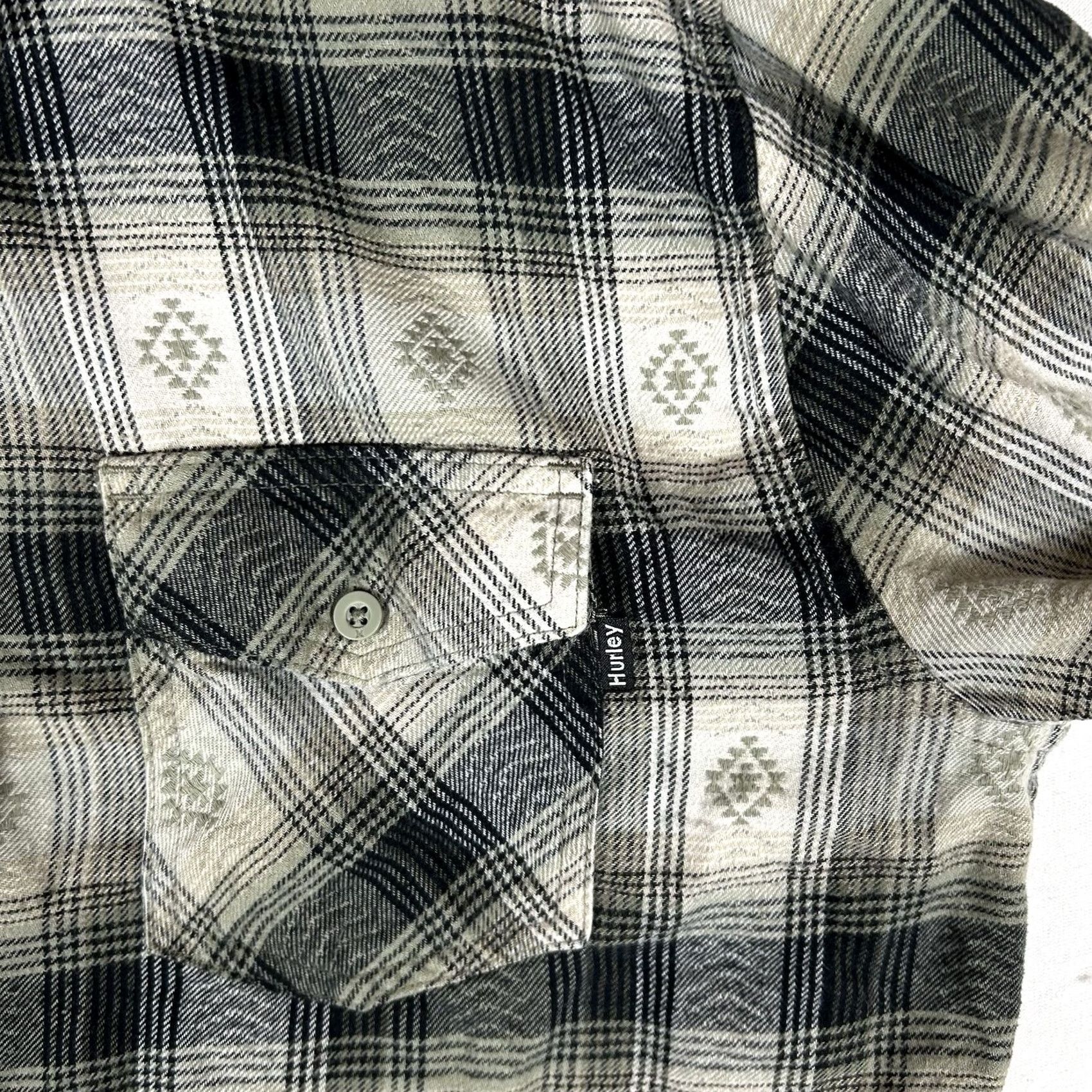 Hurley Hurley Shirt Mens M Long Sleeve Flannel Plaid Button Up Green Preppy Casual Size US M / EU 48-50 / 2 - 5 Thumbnail