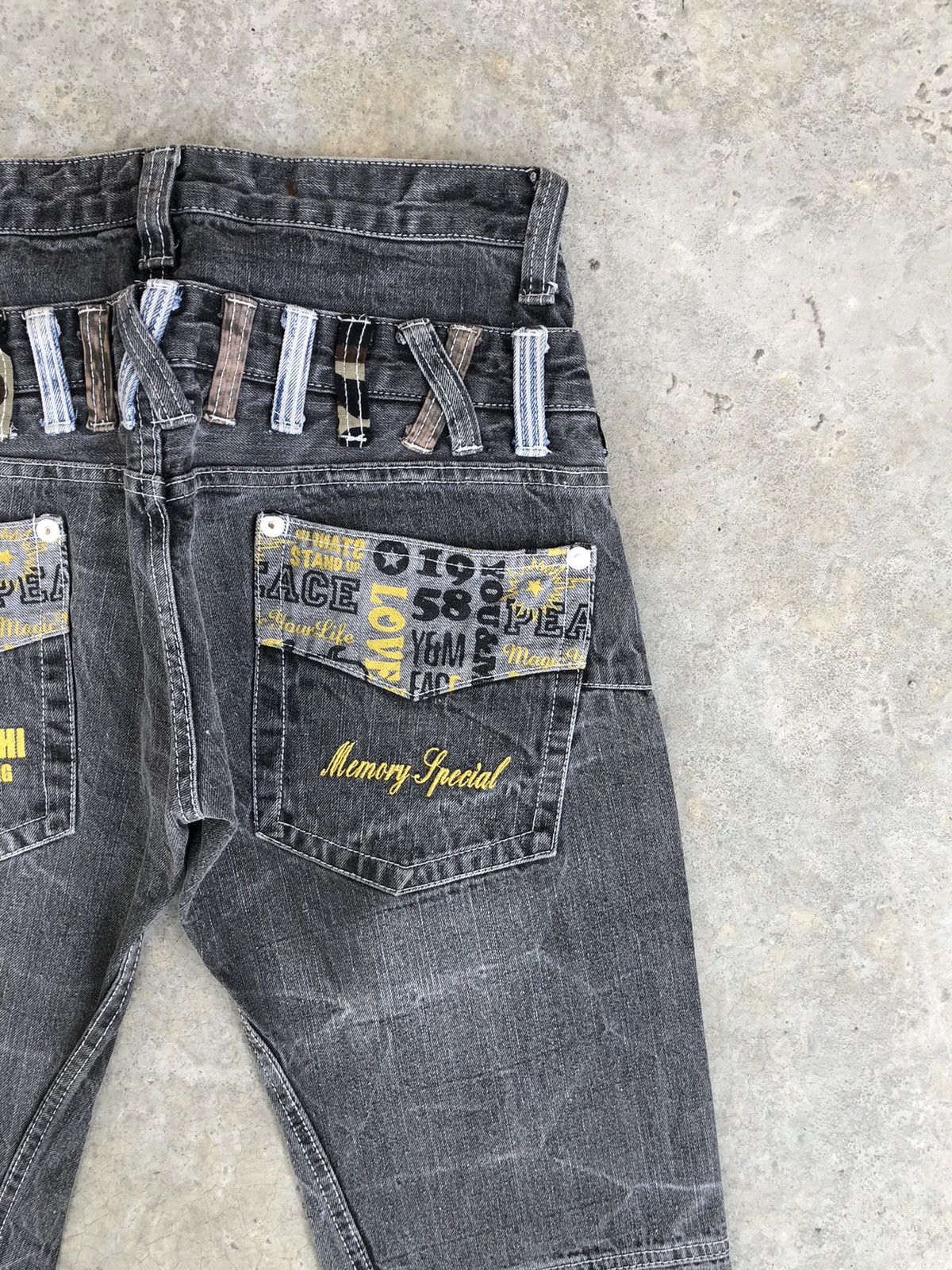 Hysteric Glamour Japanese Memory Special Double Waist Distressed Jeans Size US 31 - 10 Thumbnail