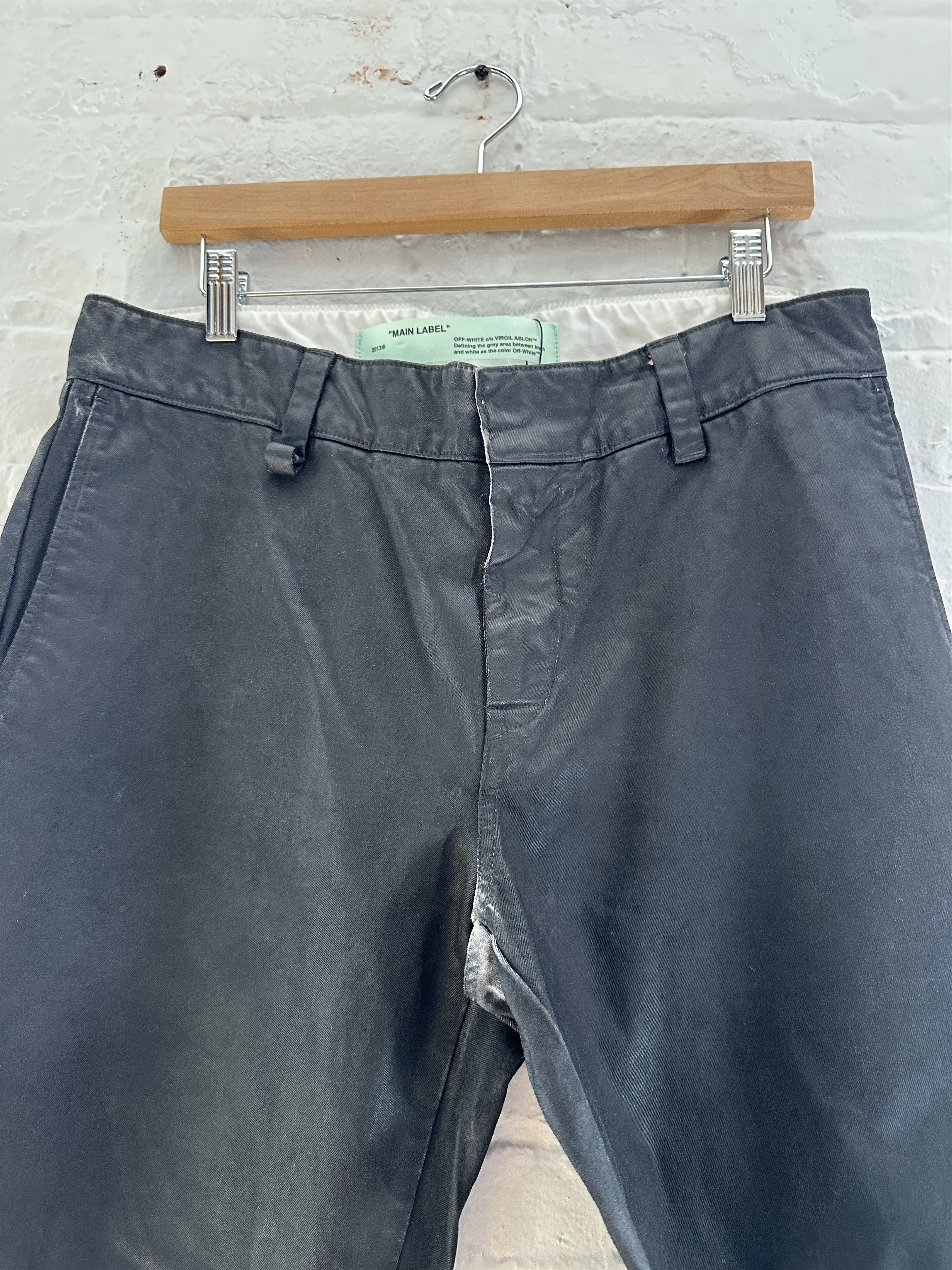 Off-White Off-White Canvas Painted Work Pants Size US 34 / EU 50 - 6 Thumbnail
