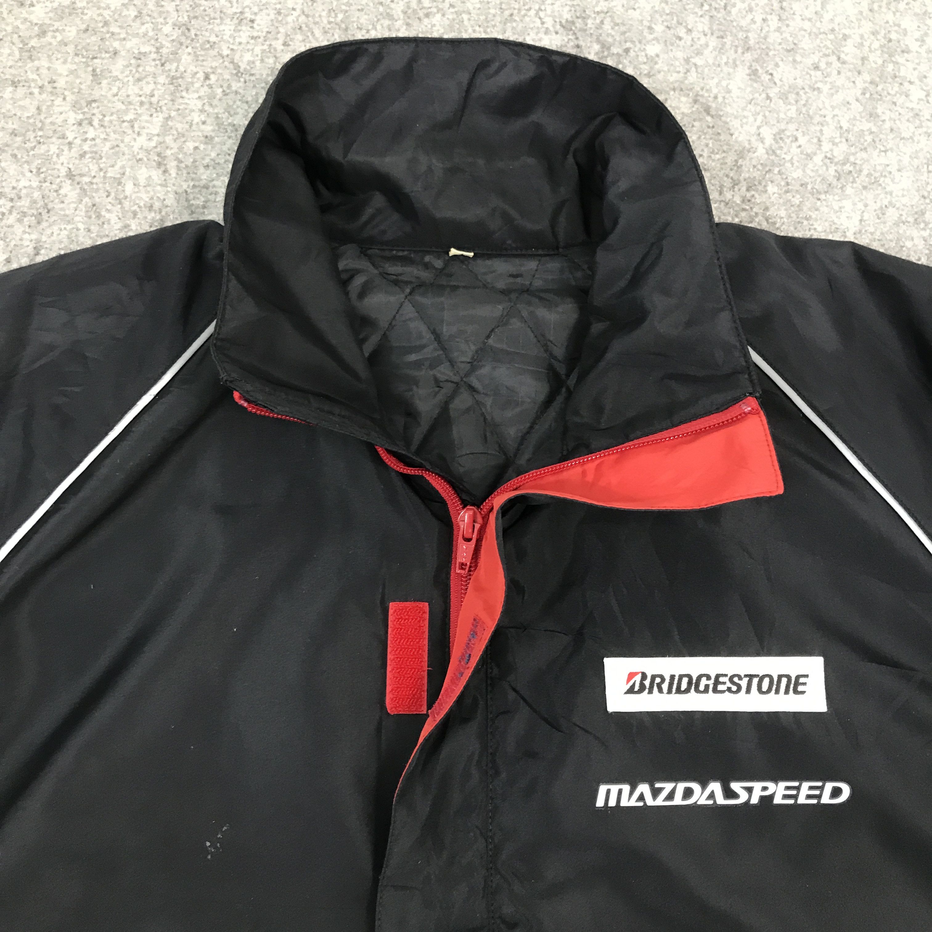 Japanese Brand Bridgestone x Mazda Windbreaker Custom Sport Jacket Size US XL / EU 56 / 4 - 9 Thumbnail