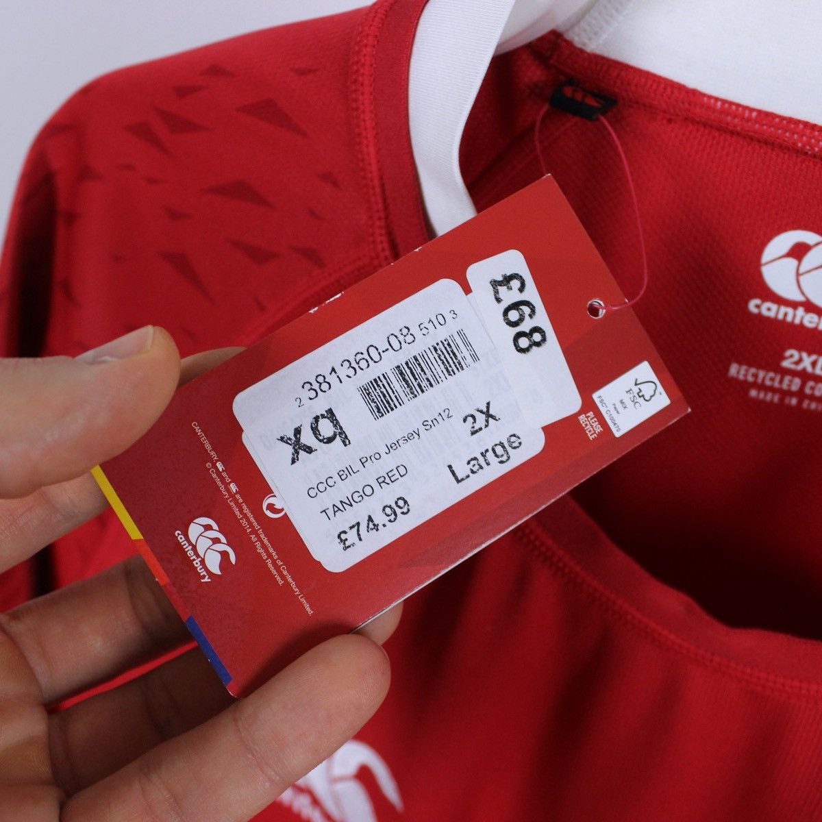 Canterbury of New Zealand Canterbury Rugby Britich & Irish Lions 2020/2021 Home Jersey Size US XXL / EU 58 / 5 - 5 Thumbnail