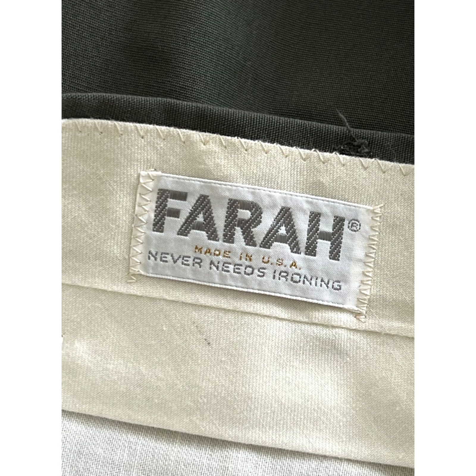 Farah Farah Pants Mens Dark Gray Straight Leg Slash Pockets Dress Formal Size 32x32 Size US 32 / EU 48 - 2 Thumbnail