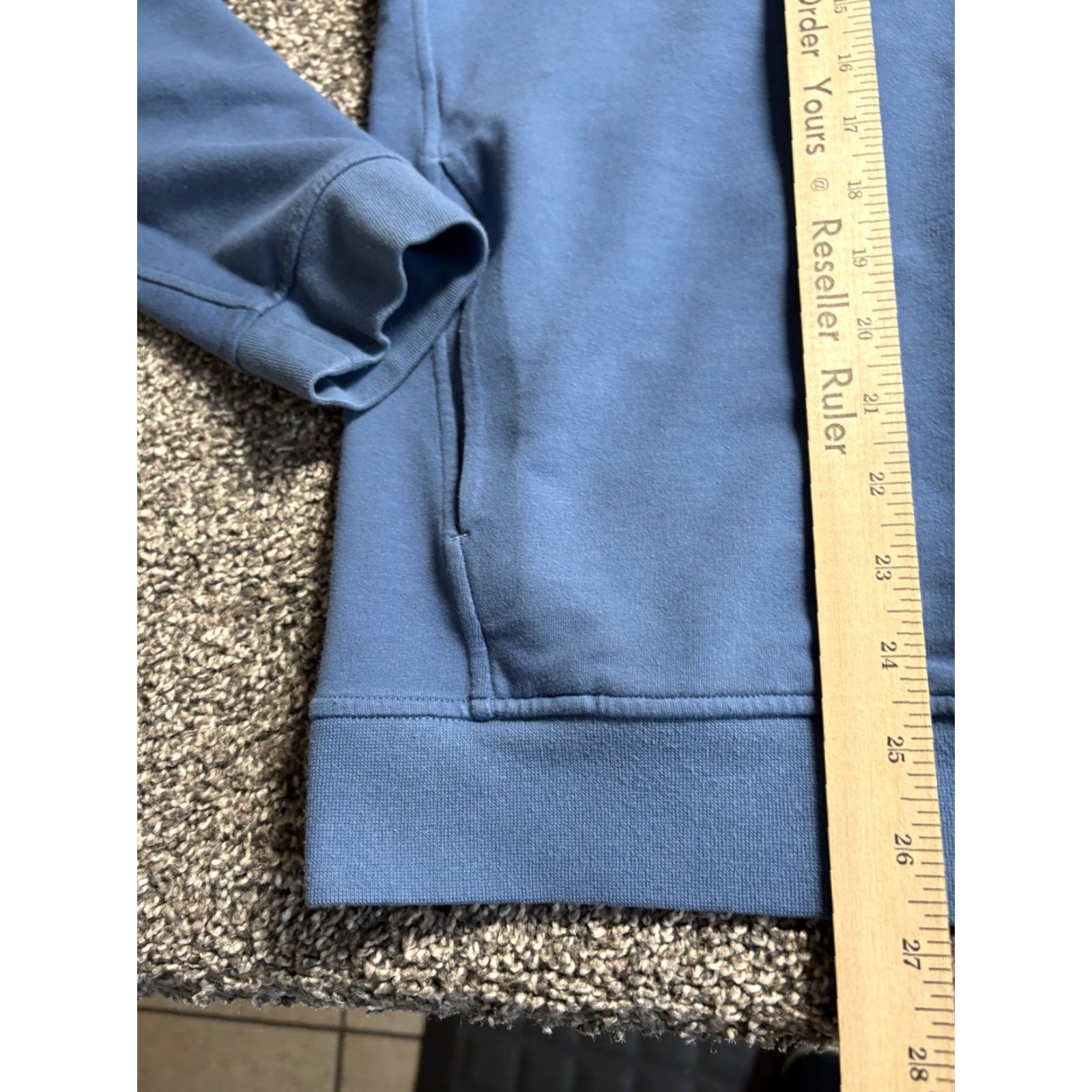 Lululemon Lululemon City Sweat Hoodie Mens Medium Sweatshirt LM3AUPS American Patch Hoodie pullover City pattern solid black? blue? (Original color: Blue) Size US M / EU 48-50 / 2 - 6 Thumbnail