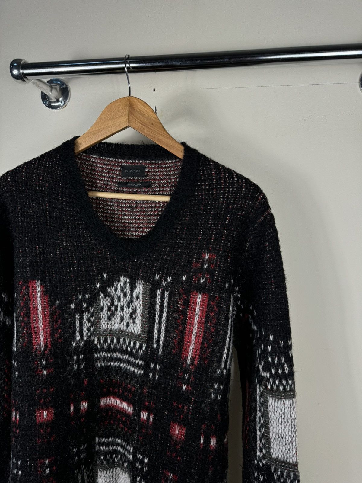 Diesel × Vintage Diesel Italian Yarn Mohair Sweater Size US L / EU 52-54 / 3 - 2 Thumbnail