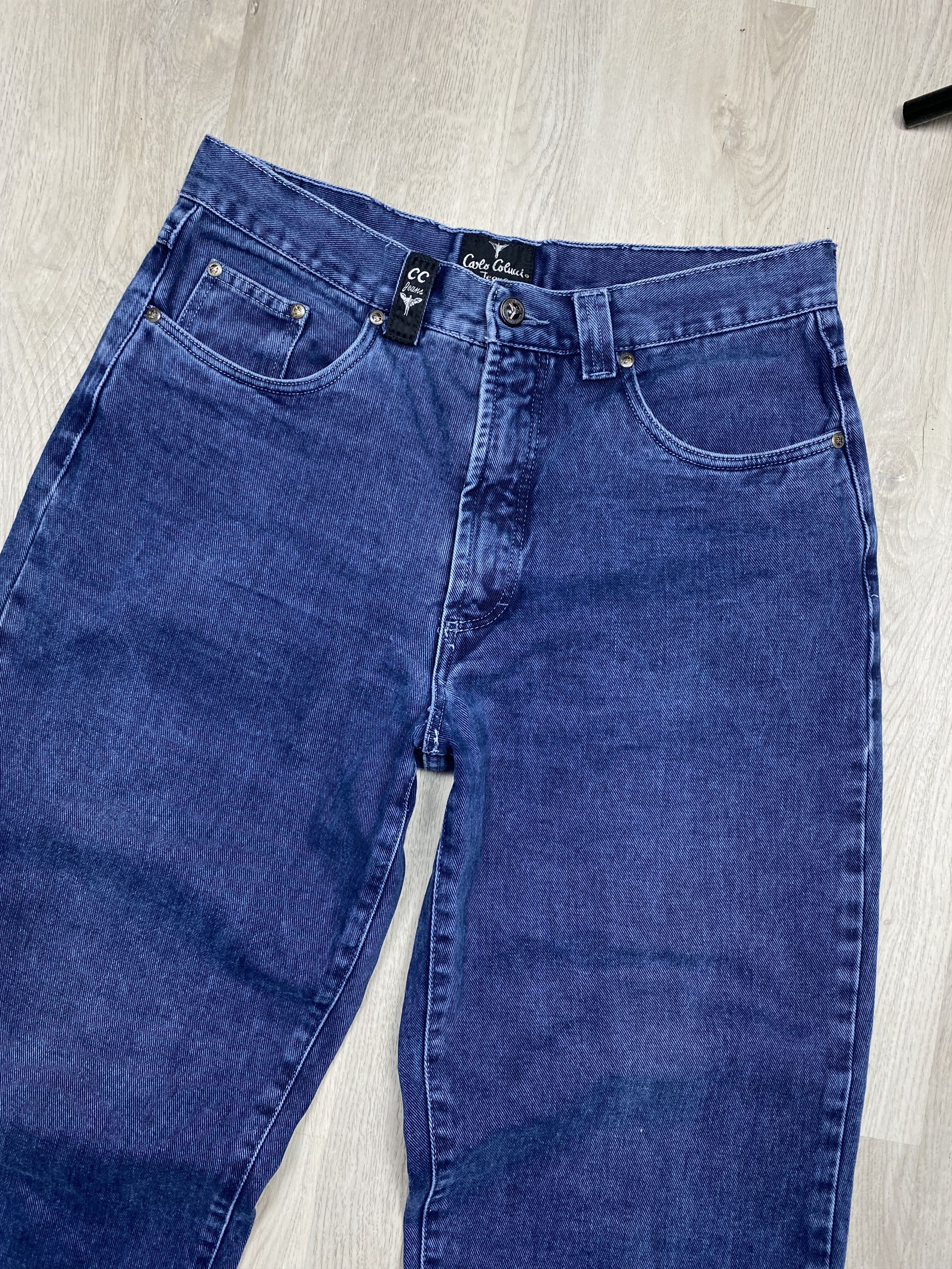Carlo Colucci Carlo Colucci 90s Vintage Mens Denim Pants Jeans Size US 35 - 2 Thumbnail