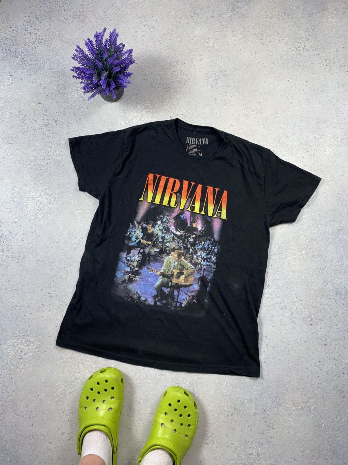 Nirvana Nirvana Black Men’s T-Shirt Size Medium Size US M / EU 48-50 / 2 - 2 Thumbnail