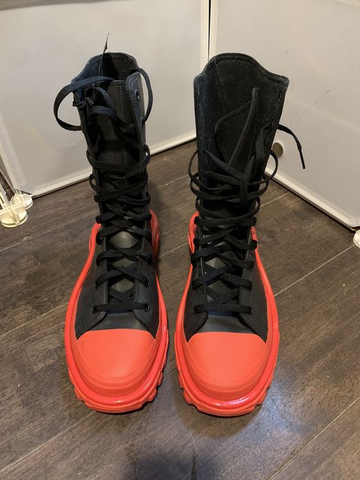 raf simons platform boots