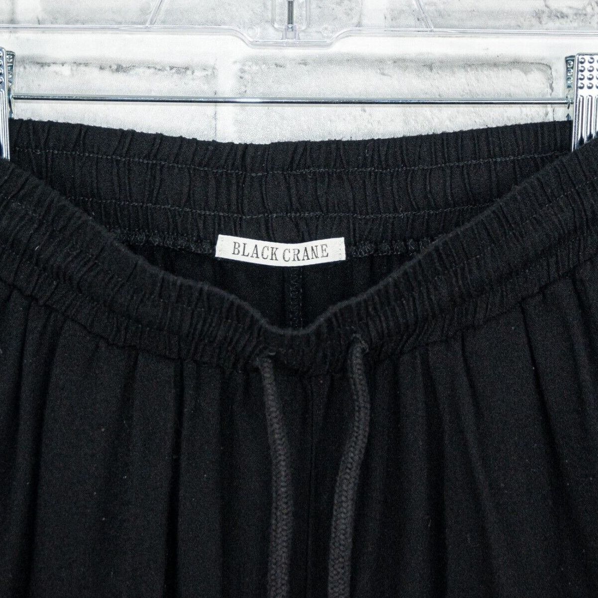 Black Crane BLACK CRANE Drawstring Pants Black Rayon Wool Size XS Size 24" / US 00 / IT 34 - 2 Thumbnail