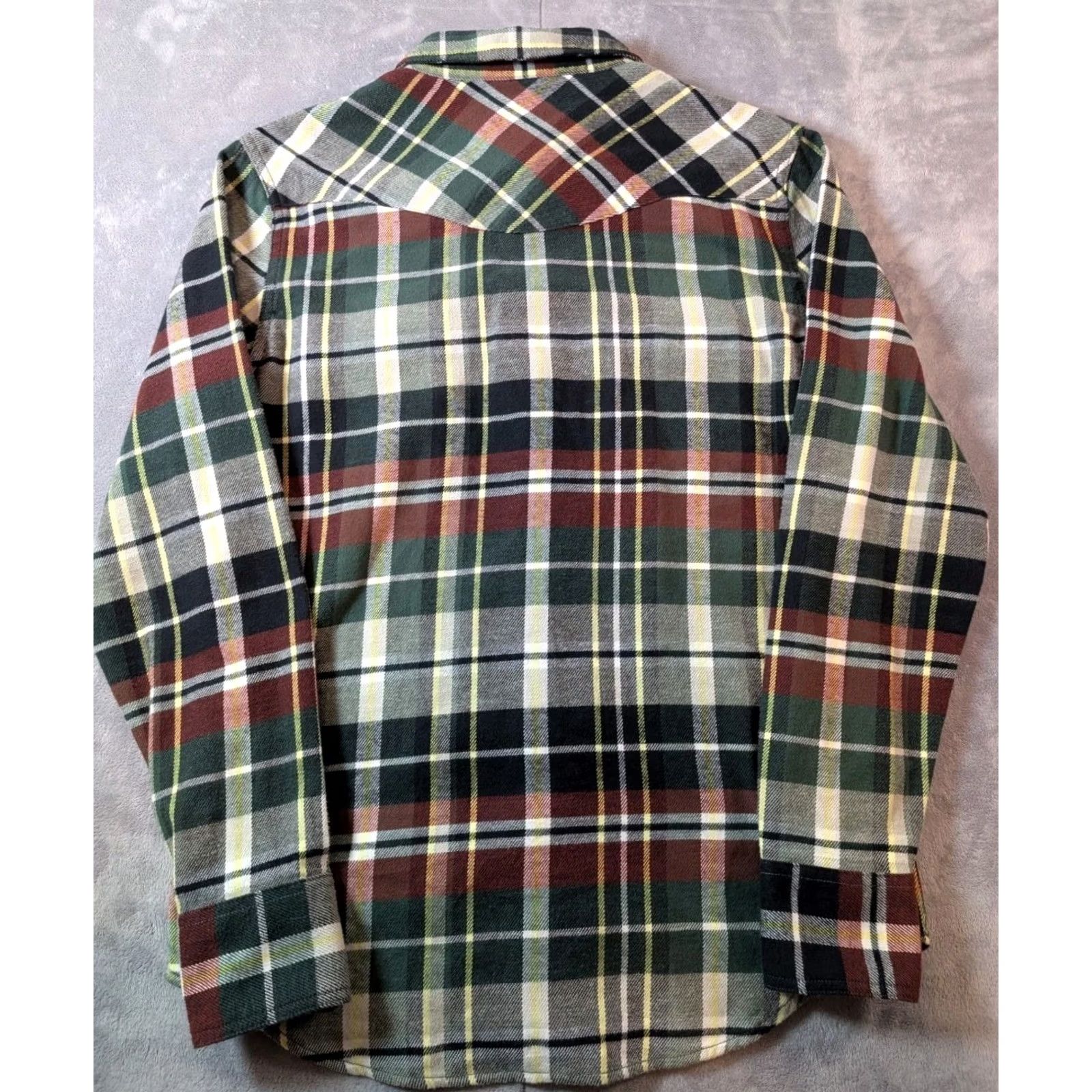 Tecovas Tecovas Western Multicolor Plaid Button Up Cotton Flannel Shirt Men Small Size US S / EU 44-46 / 1 - 6 Thumbnail