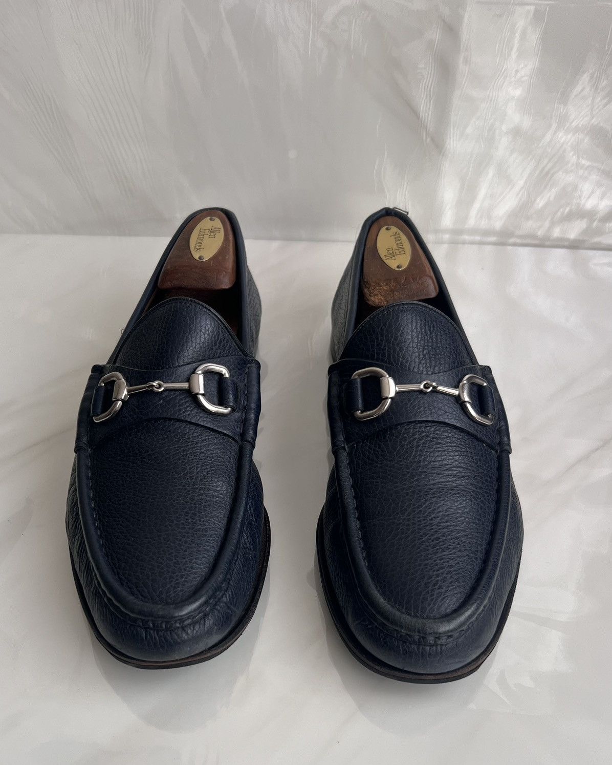 Gucci Gucci Men’s Horsebit Blue leather loafer Size US 8.5 / EU 41-42 - 13 Thumbnail