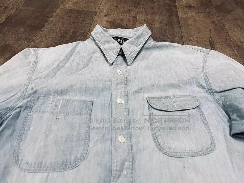 RRL Ralph Lauren RRL Ralph Lauren Outdated workwear denim youth shirt Size US L / EU 52-54 / 3 - 1 Thumbnail