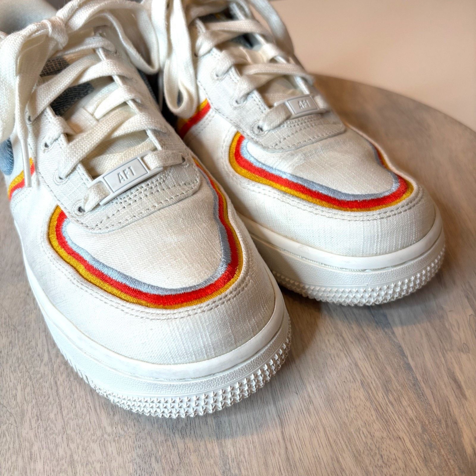 Nike Nike Air Force 1 Low DJ4655-133 Rainbow Canvas Sneakers Sz 7 Size US 7 / IT 37 - 6 Thumbnail
