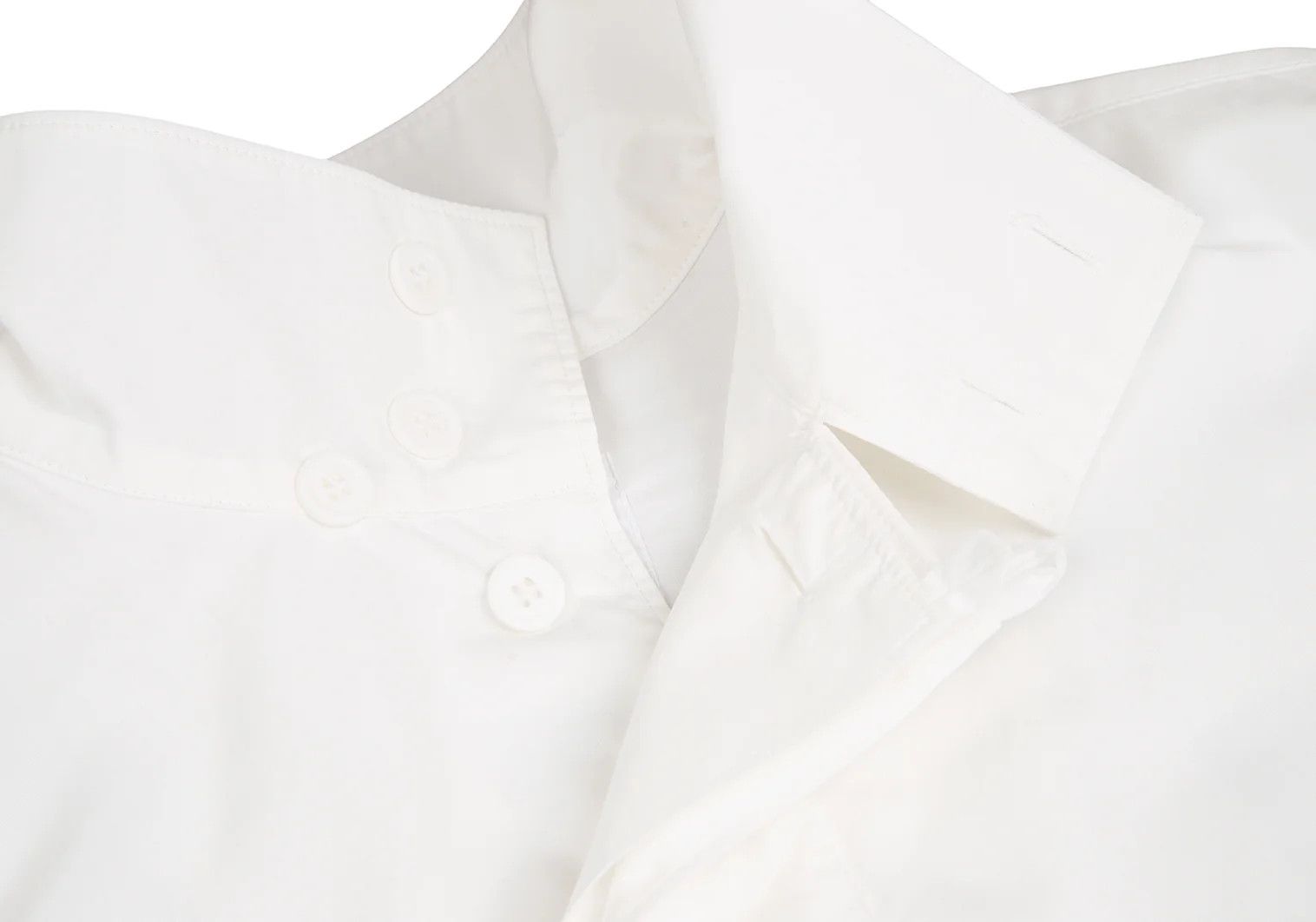 Yohji Yamamoto Yohji Yamamoto Layered Back Zip Shirt White Size US S / EU 44-46 / 1 - 4 Thumbnail