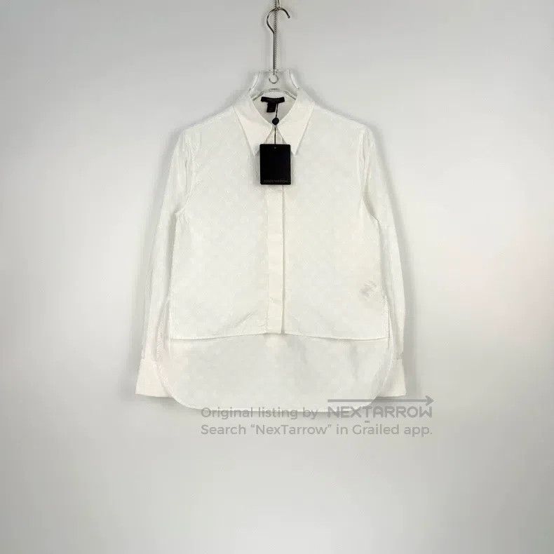 Louis Vuitton Louis Vuitton White dark stripe full logo front short back Size XS / US 0-2 / IT 36-38 - 3 Thumbnail