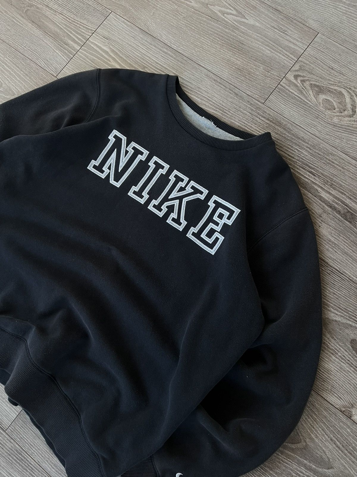 Designer × Nike × Vintage ‼️Vintage Nike Big Logo Knit Crewneck Sweatshirt ‼️ Size US L / EU 52-54 / 3 - 9 Thumbnail