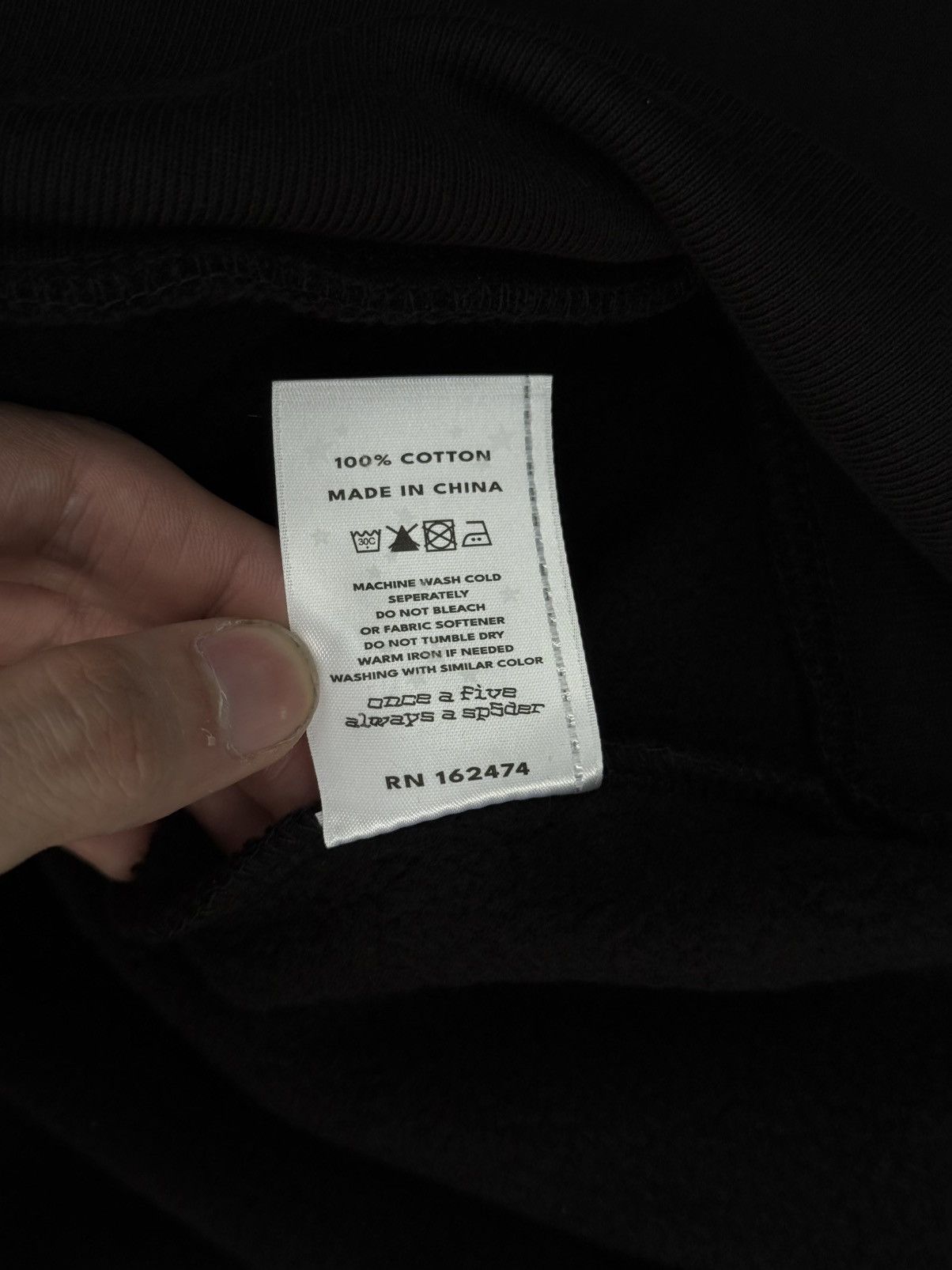 Sp5der Sp5der Worldwide Phantom Black Zip Hoodie Size XL (NEW) Size US XL / EU 56 / 4 - 8 Thumbnail