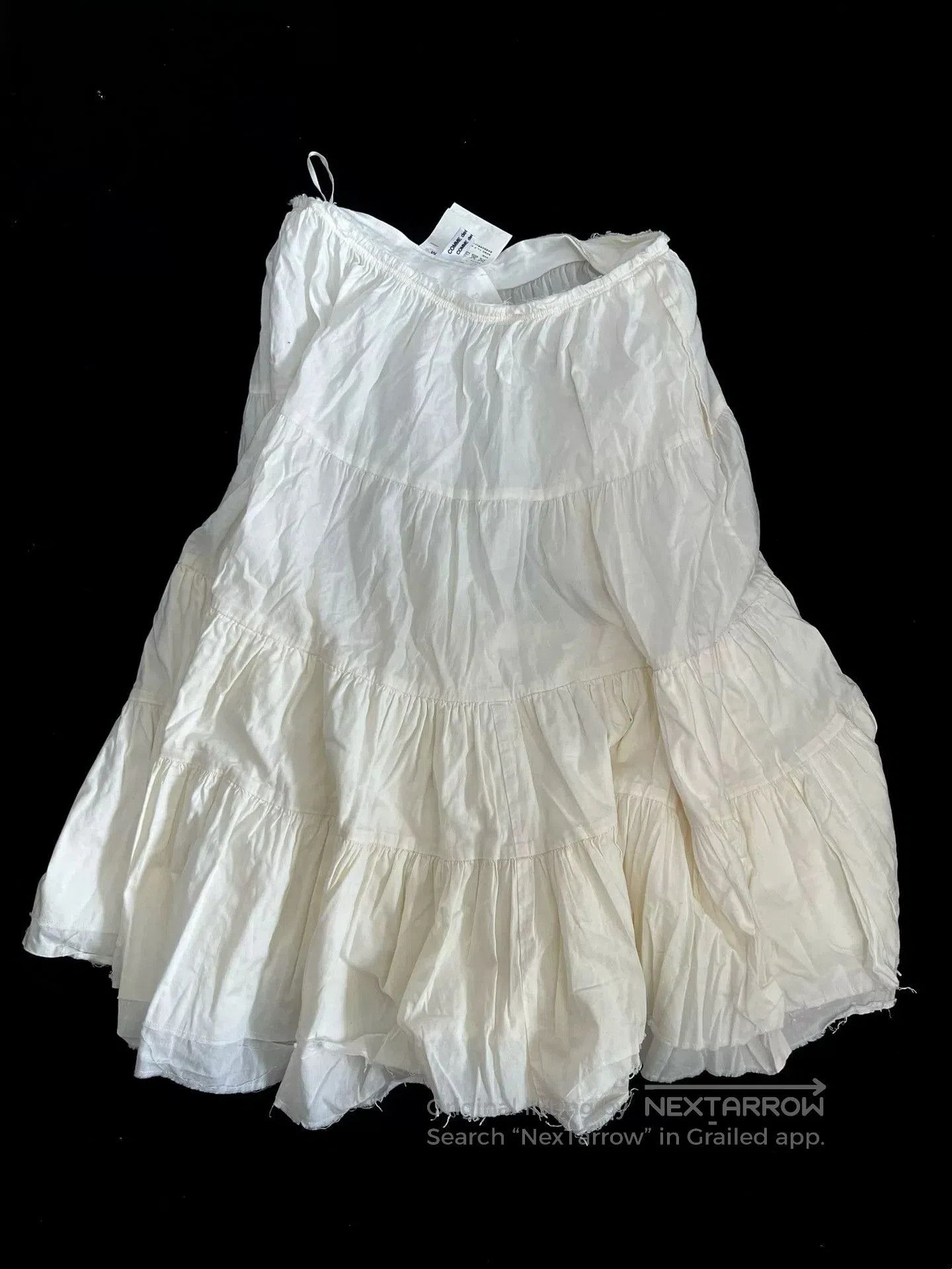 Rei Kawakubo Comme des Garçons 2006SS White Puff Skirt. Size 37" - 3 Thumbnail
