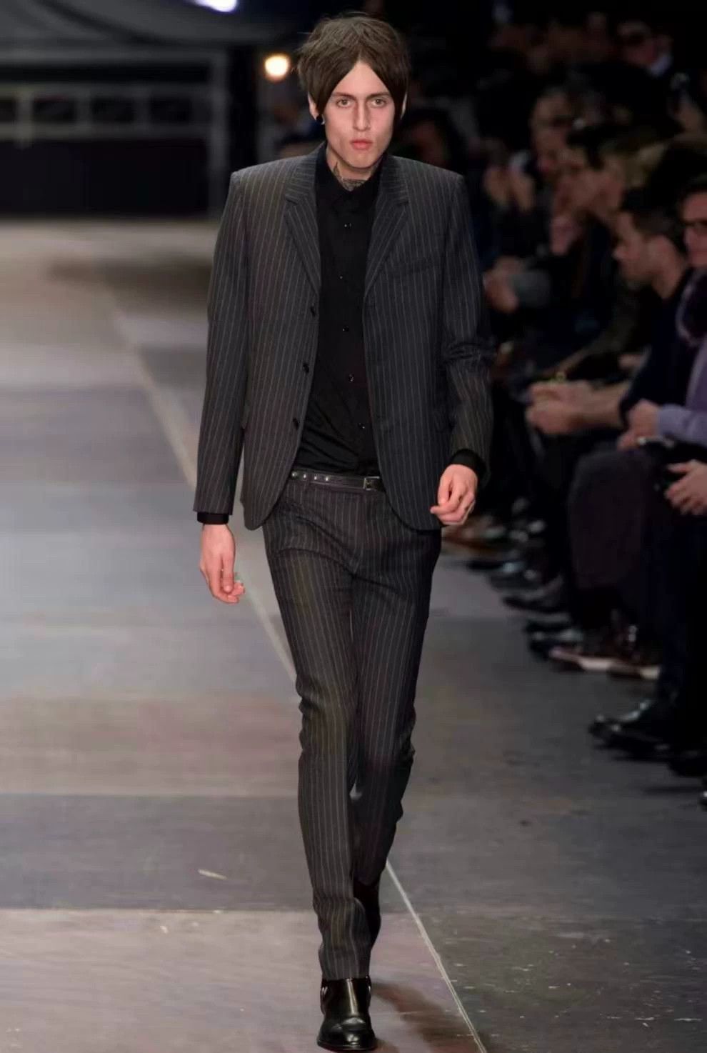 Saint Laurent Paris Saint Laurent SLP 13FW 3-btn stripe blazer 44 MINT Size 44R - 8 Thumbnail