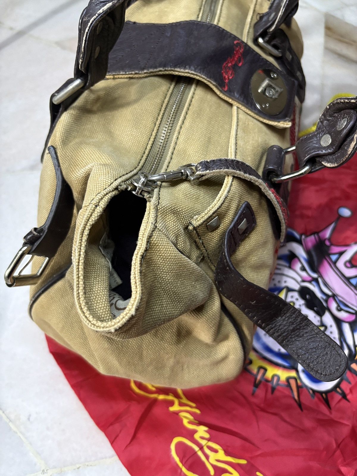Ed Hardy Ed Hardy Love Kills Slowly Handbag Size ONE SIZE - 7 Thumbnail