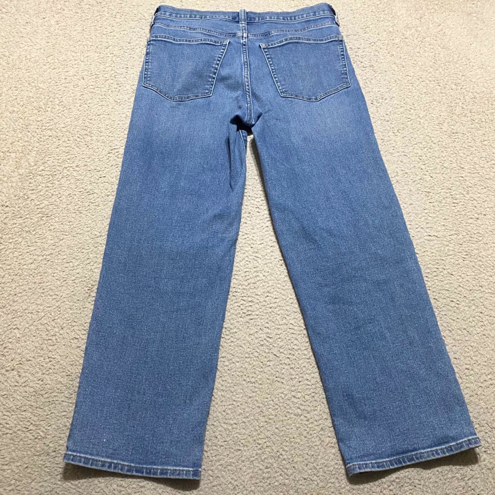 J.Crew J.CREW Jeans 28P Petite Medium Blue Denim High Rise 5-Pocket Style Straight Vintage? (no) Petites Women Shirts? Size 28" / US 6 / IT 42 - 2 Thumbnail