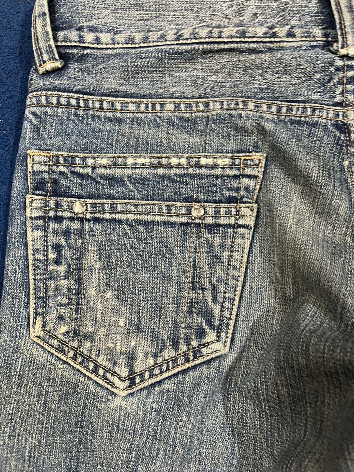 5351 POUR LES HOMMES Vintage Schorl by Kazuhisa komura Mudwash Distressed Denim Size US 32 / EU 48 - 19 Thumbnail