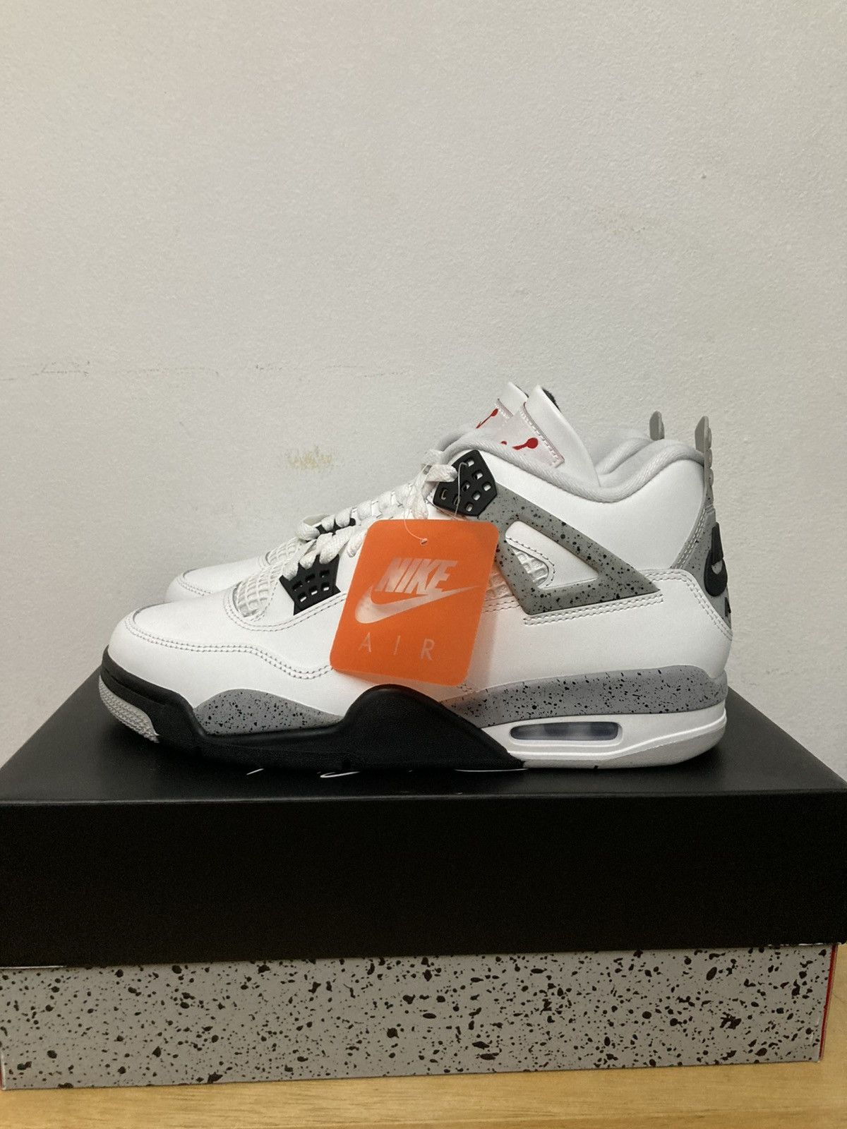 Nike Jordan 4 White Cement Size US 9 / EU 42 - 5 Thumbnail