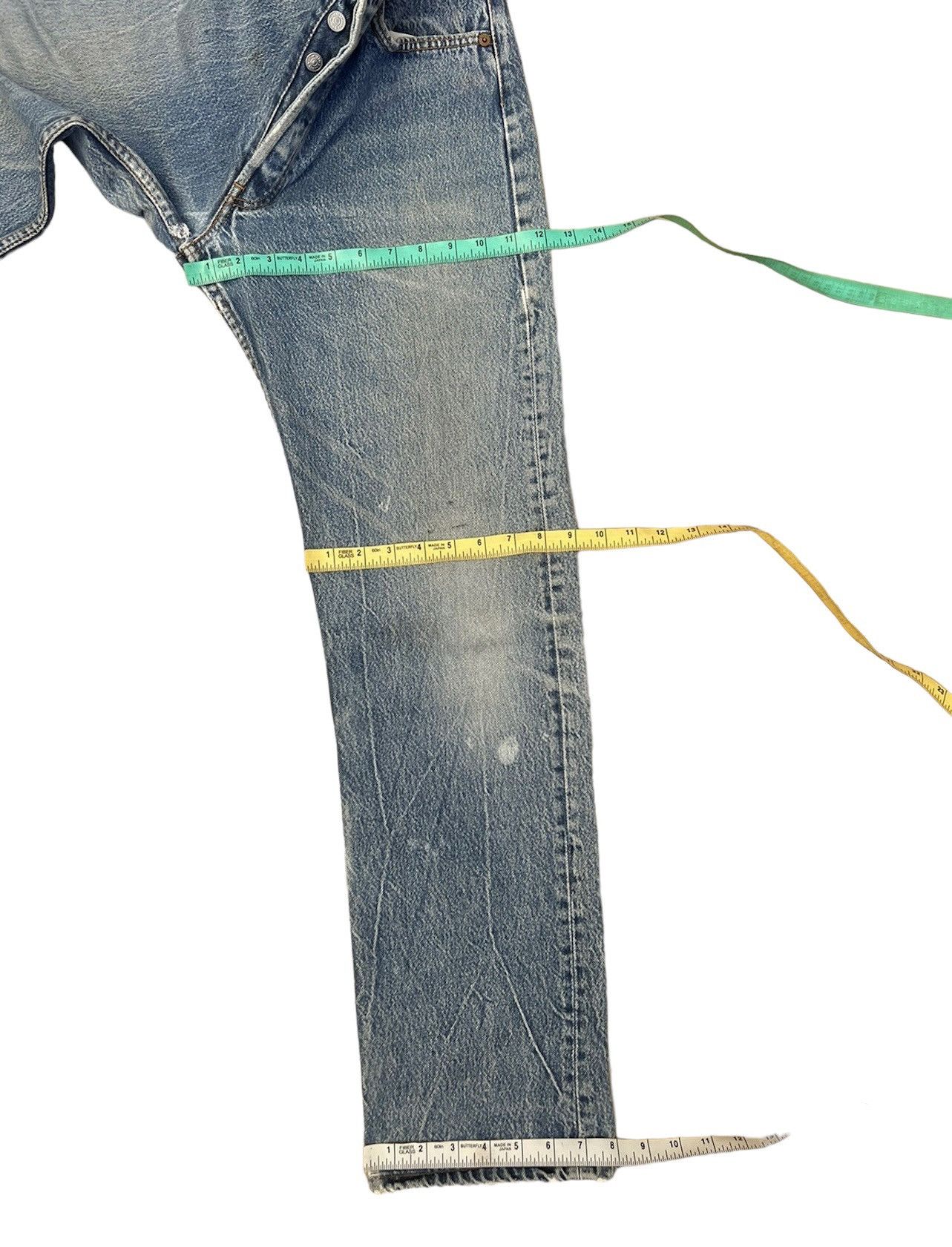 Levi's Vintage 80s Levi’s 501 Jeans Usa Ageing Faded Denim Size US 32 / EU 48 - 4 Thumbnail