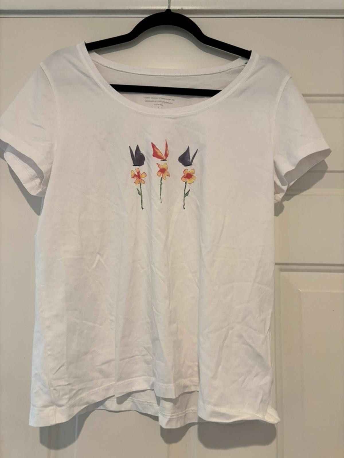 Designer Womens J Jill sz L short sleeve white shirt #530 Size L / US 10 / IT 46 - 1 Preview