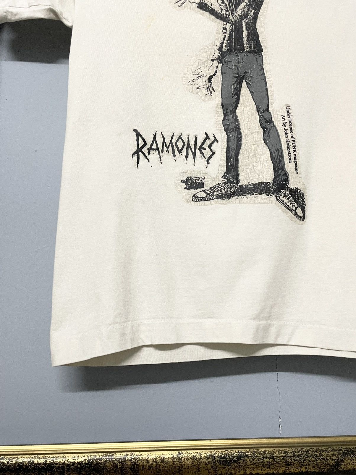 Vintage Vintage 90s Ramones Art By John Holmstrom Punk Single Stitch Size US S / EU 44-46 / 1 - 6 Thumbnail