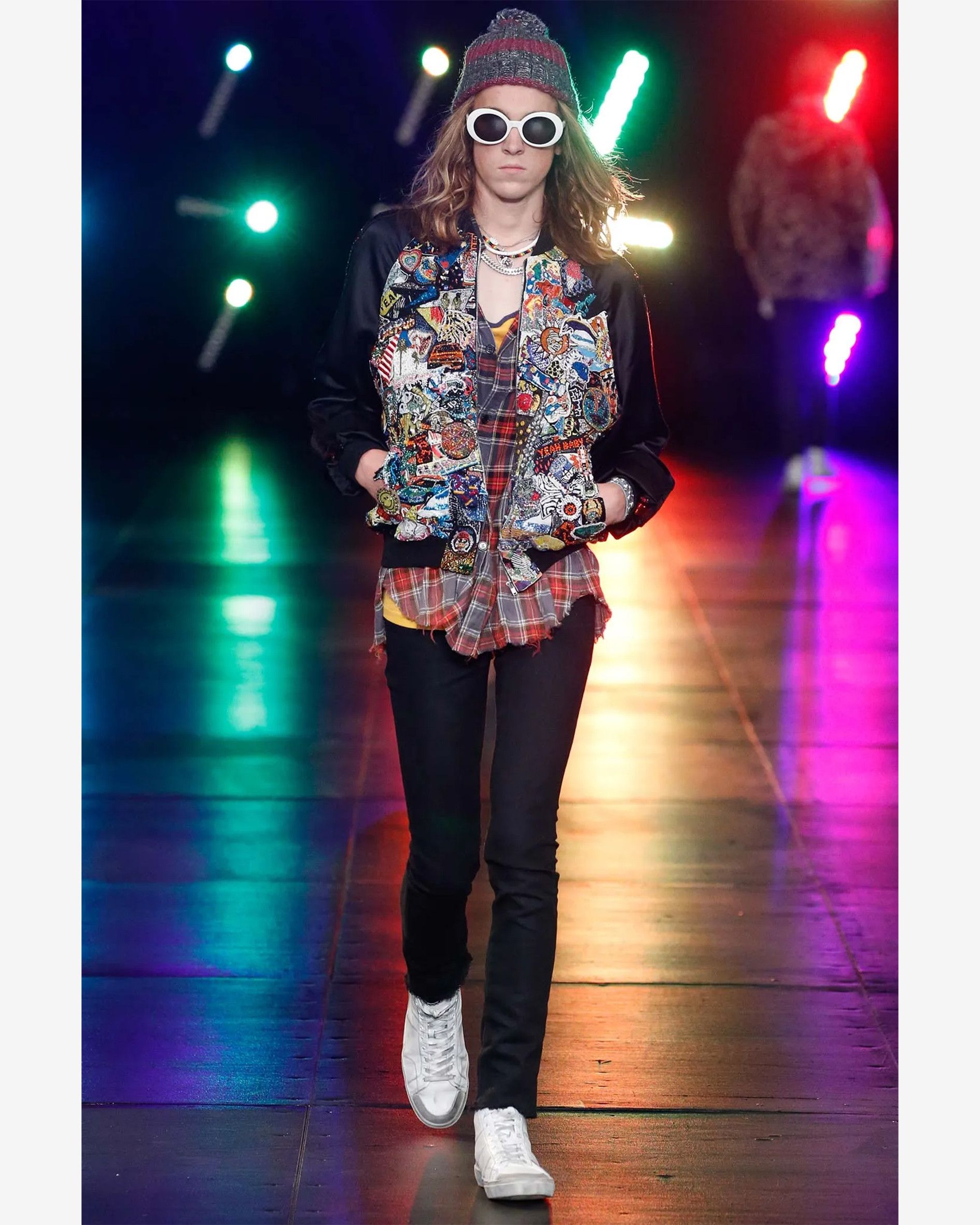 Saint Laurent Paris Sequin & Beads Souvenir Jacket (SS16) Size US M / EU 48-50 / 2 - 3 Thumbnail