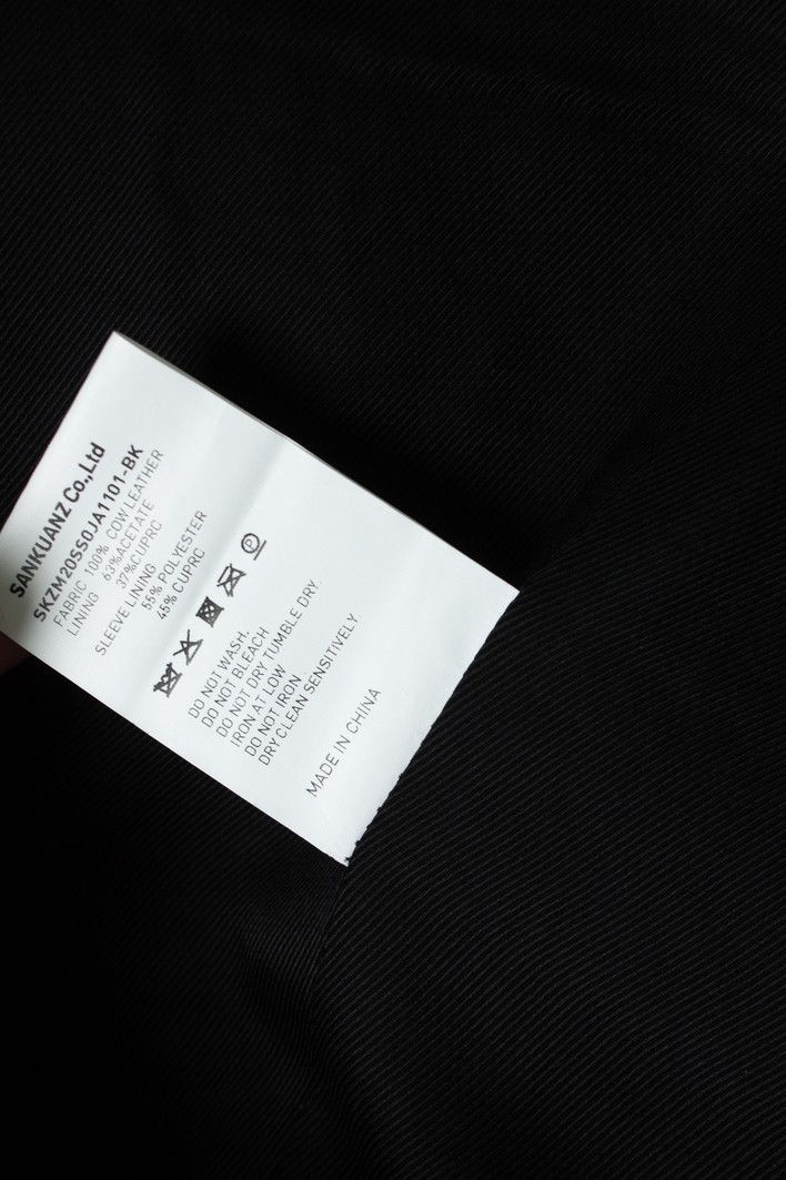 Sankuanz Sankuanz, Black leather distressed jacket Size US M / EU 48-50 / 2 - 6 Thumbnail