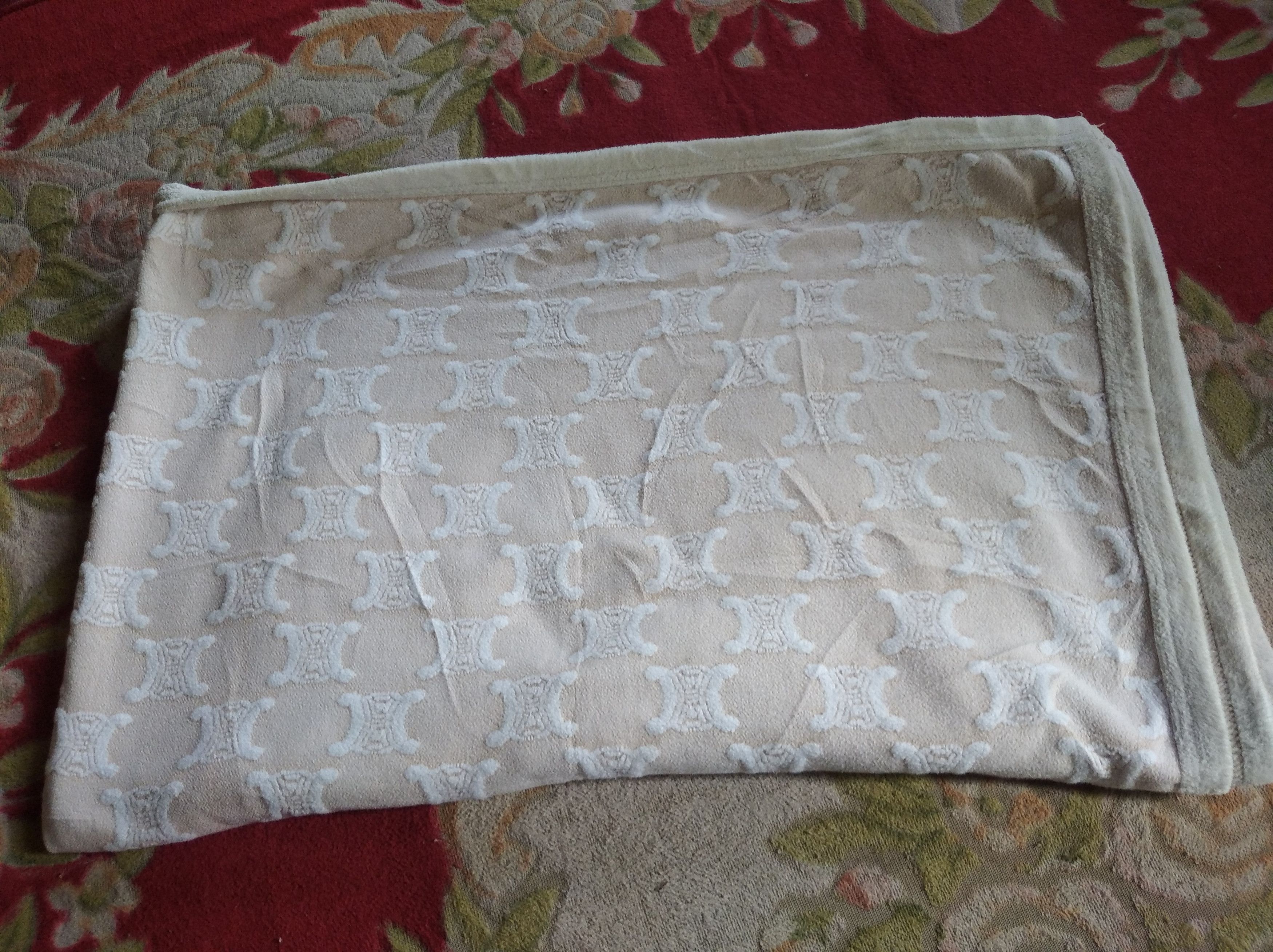 Celine × Designer RARE ‼️ Celine Monogram All Over Printed Blanket Size ONE SIZE - 3 Thumbnail