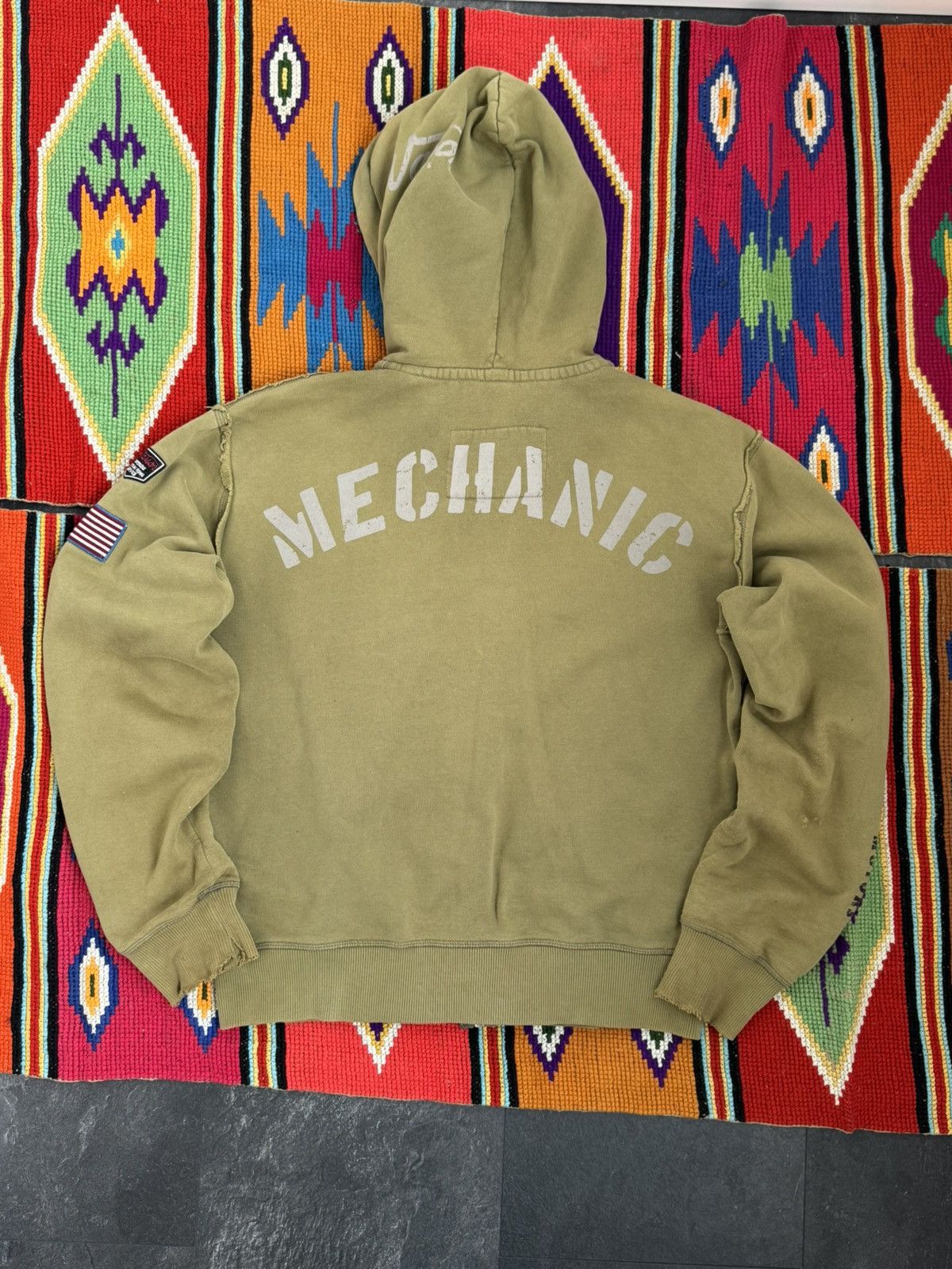 Vintage Vintage Carbon Hoodie by Warson Motors (Ferarri nascar) Size US M / EU 48-50 / 2 - 7 Thumbnail