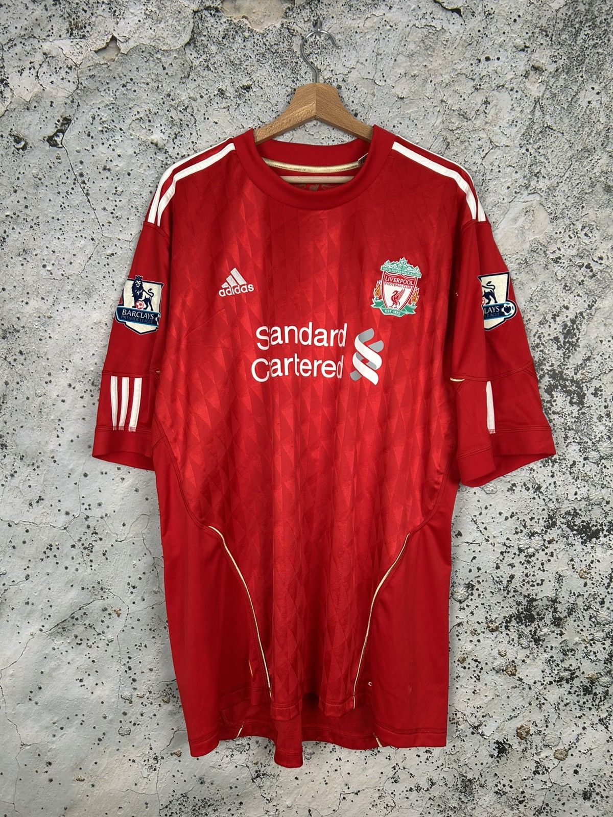 Adidas Luis Suarez Liverpool FC 2010 Soccer Jersey Adidas Football Size US XXL / EU 58 / 5 - 3 Thumbnail