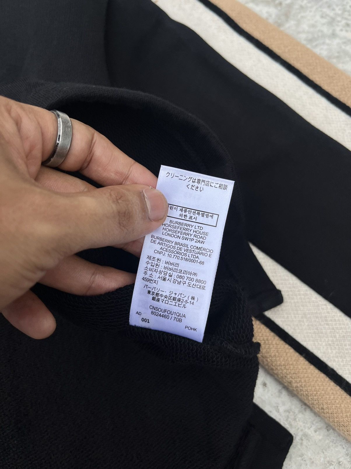 Burberry Burberry Logo Fringe Sleeve Sweatshirt Size S / US 4 / IT 40 - 12 Thumbnail
