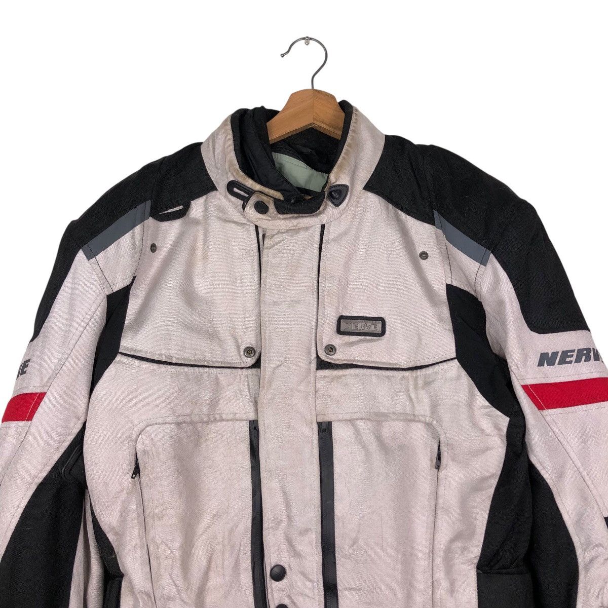 Hein Gericke × Japanese Brand 📌Vintage Biker Jacket Motor Cross Racing Nerve Issey Miyake Size US XL / EU 56 / 4 - 4 Thumbnail